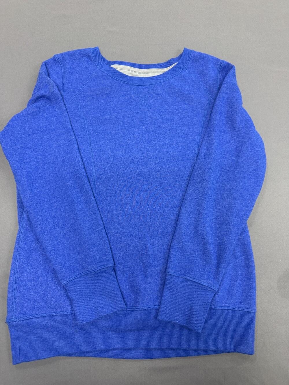 Tek Gear Women's Large Blue Heathered Crew Neck Activewear Sweatshirt Pullover